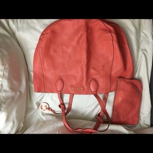 Michael Kors leather hobo tote